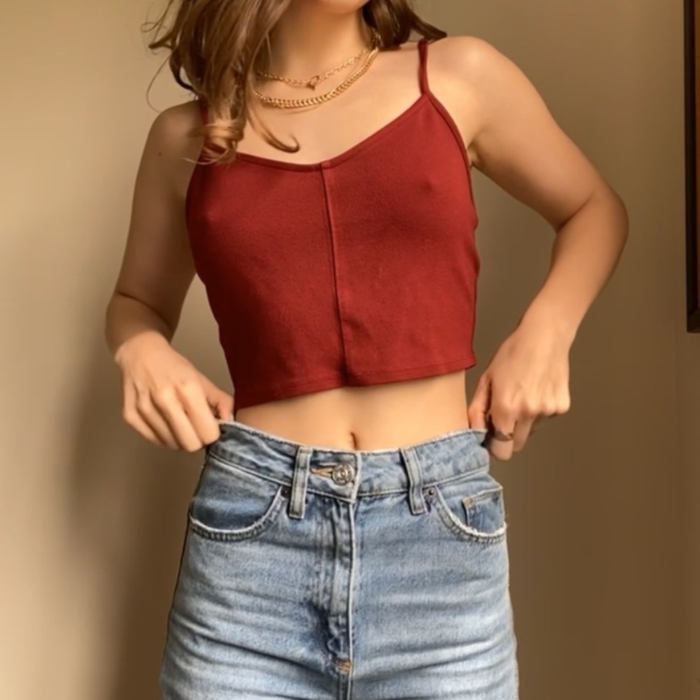 Forever 21 Red Cropped Tank ❤️⚡️